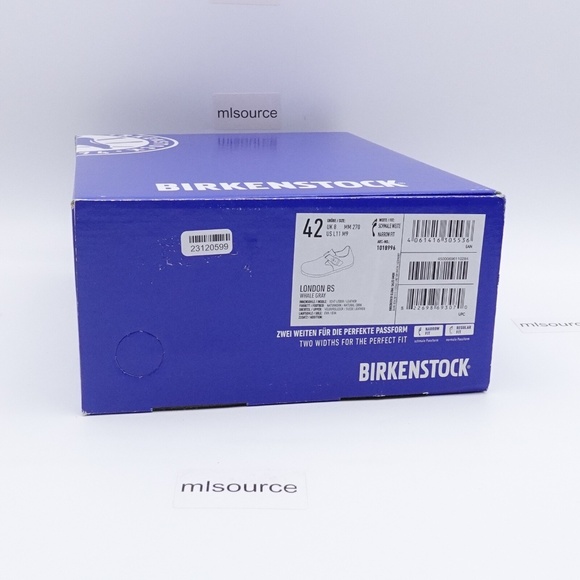 NEW Birkenstock London BS Clogs 1018996 Whale Gray main image 7